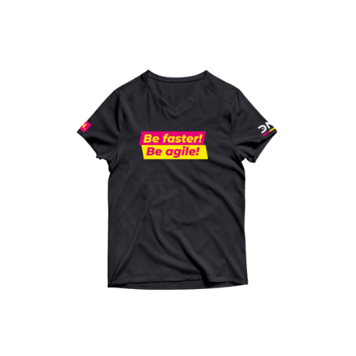 T-Shirt "Be Faster, Be Agile"